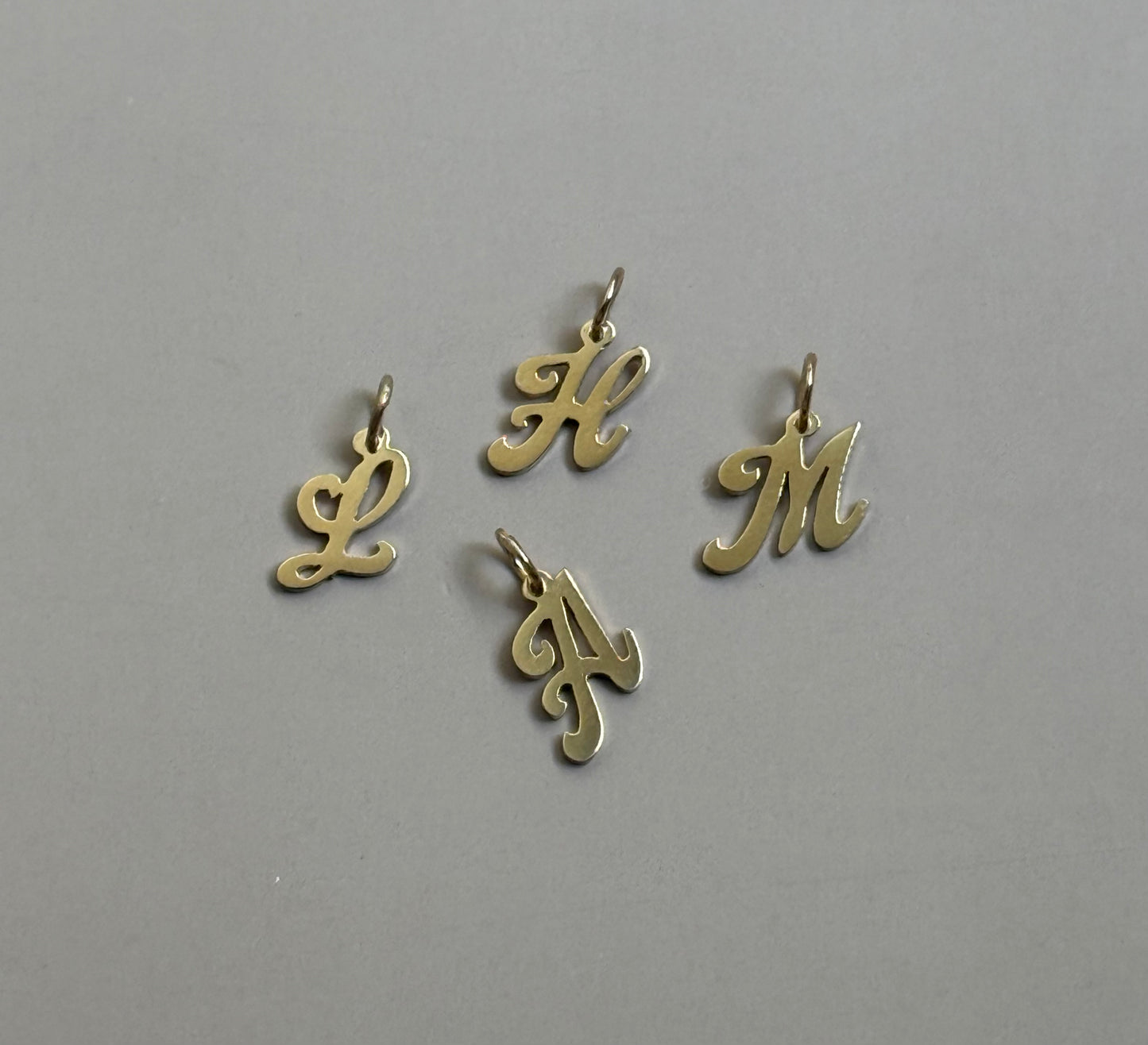 14k Initial Pendants
