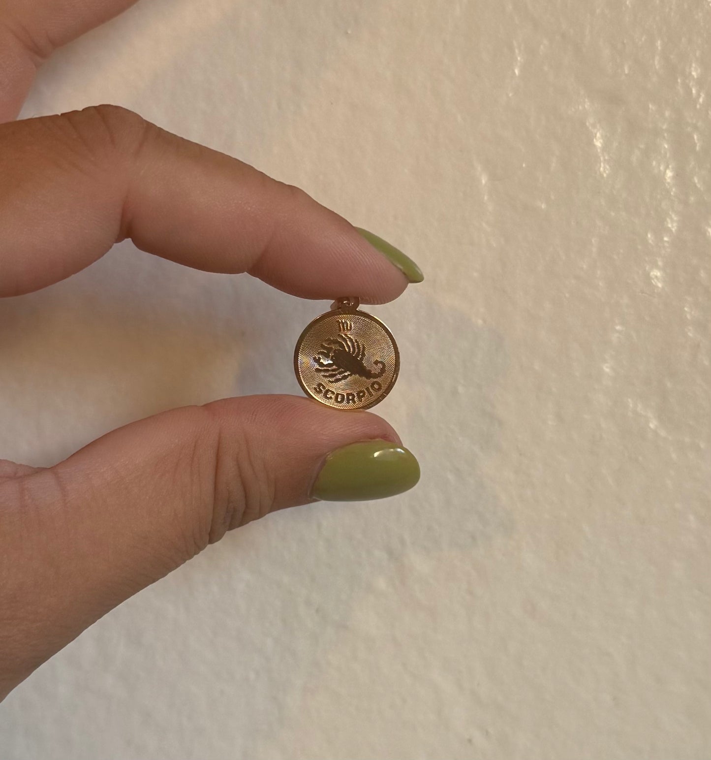 14k Scorpio Pendant