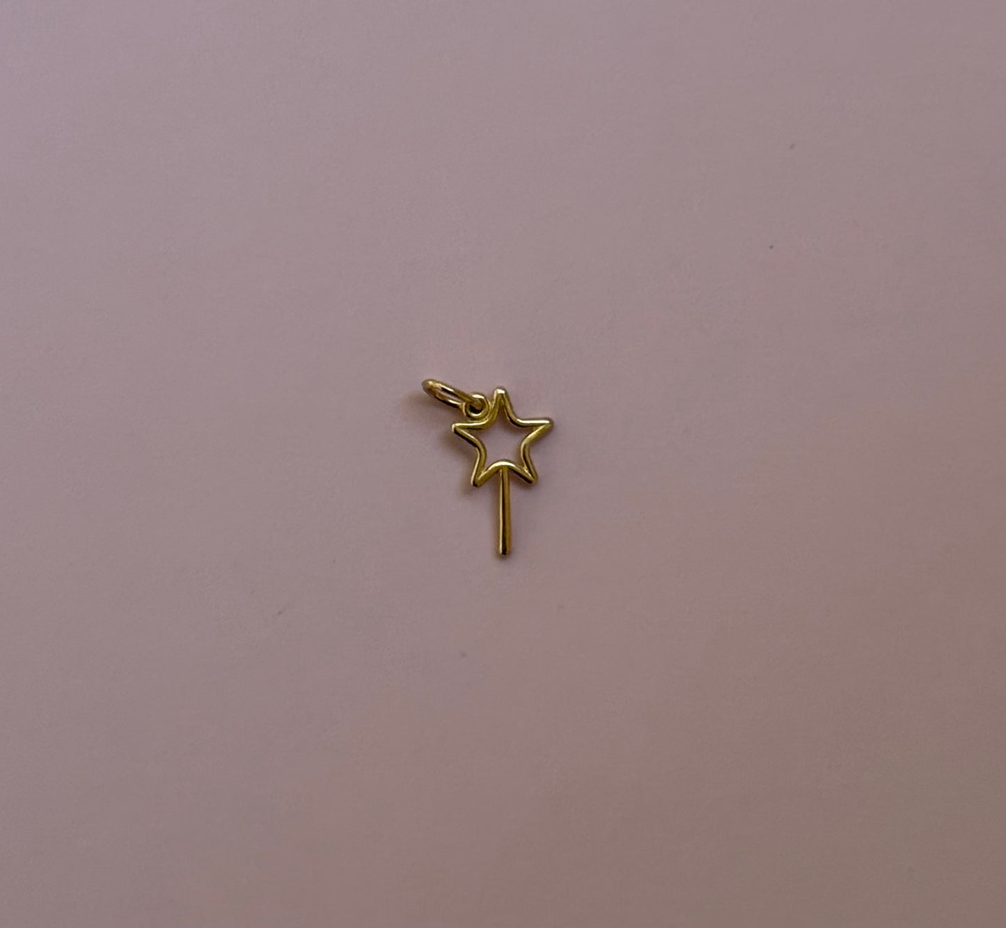 14k Star Wand Pendant