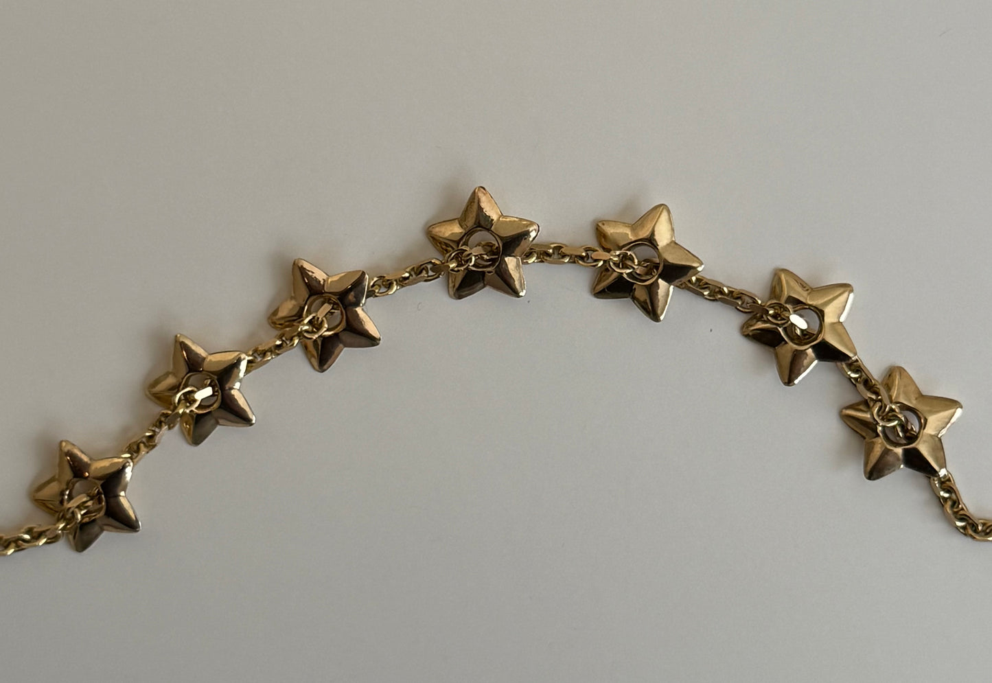 10k Puffy Star Slider Pendants