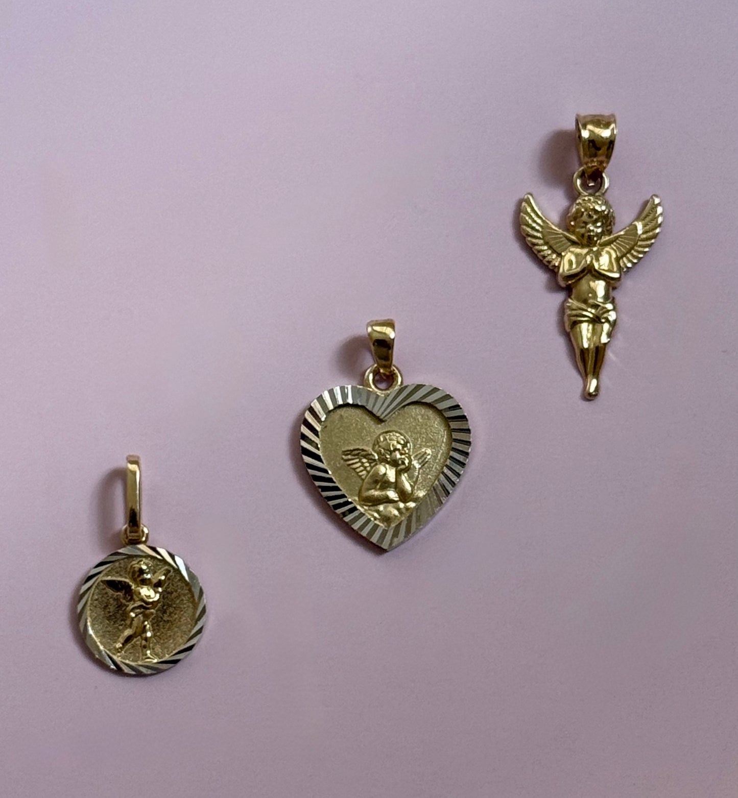 14k Cherub Pendants