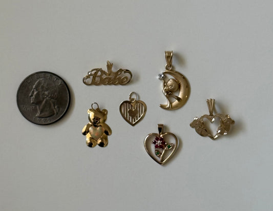 10k + 14k Pendants