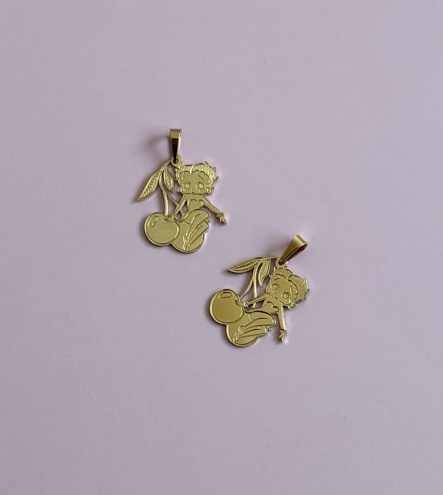 14k Betty Cherry Pendant