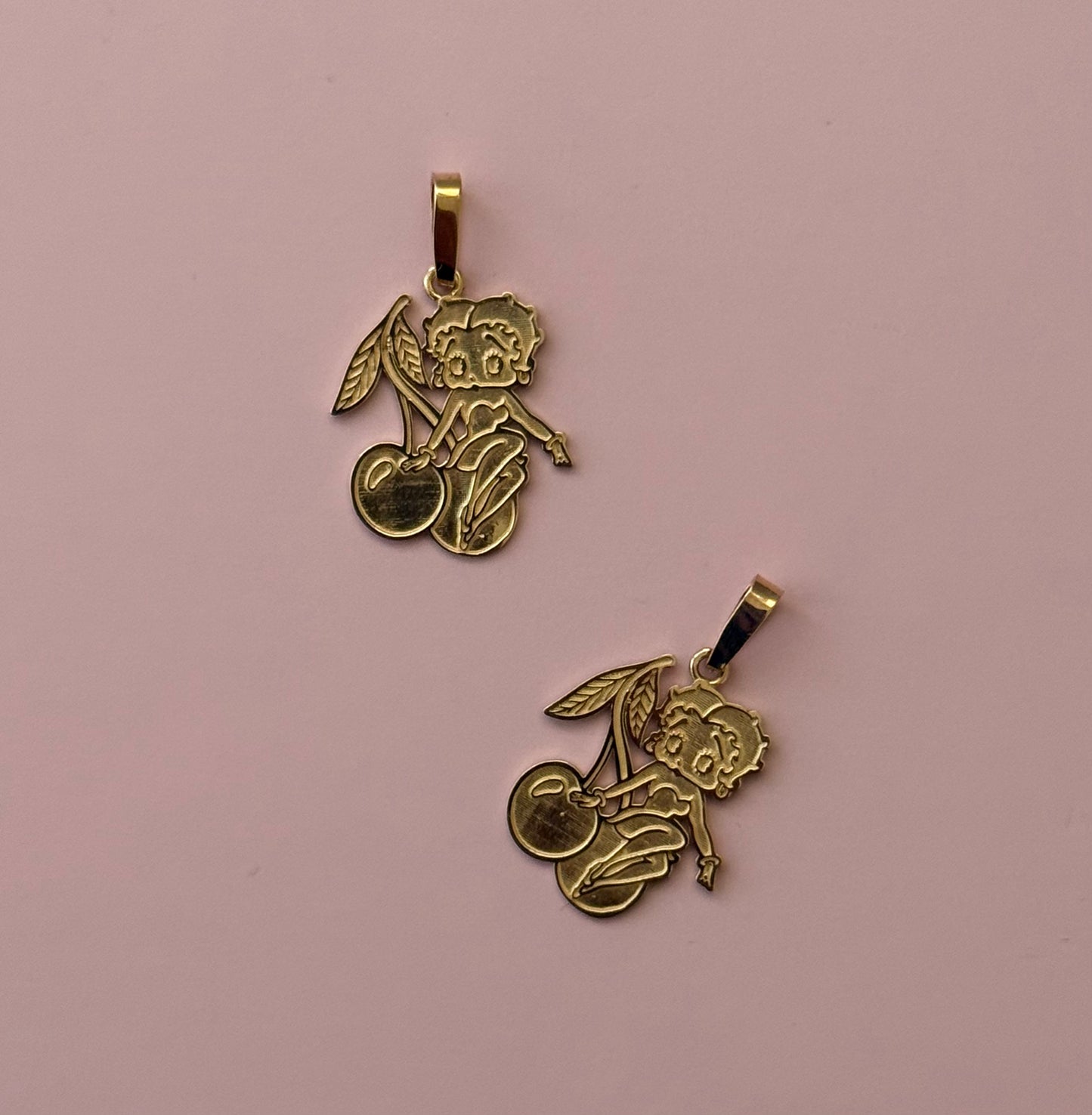 14k Betty Cherry Pendant