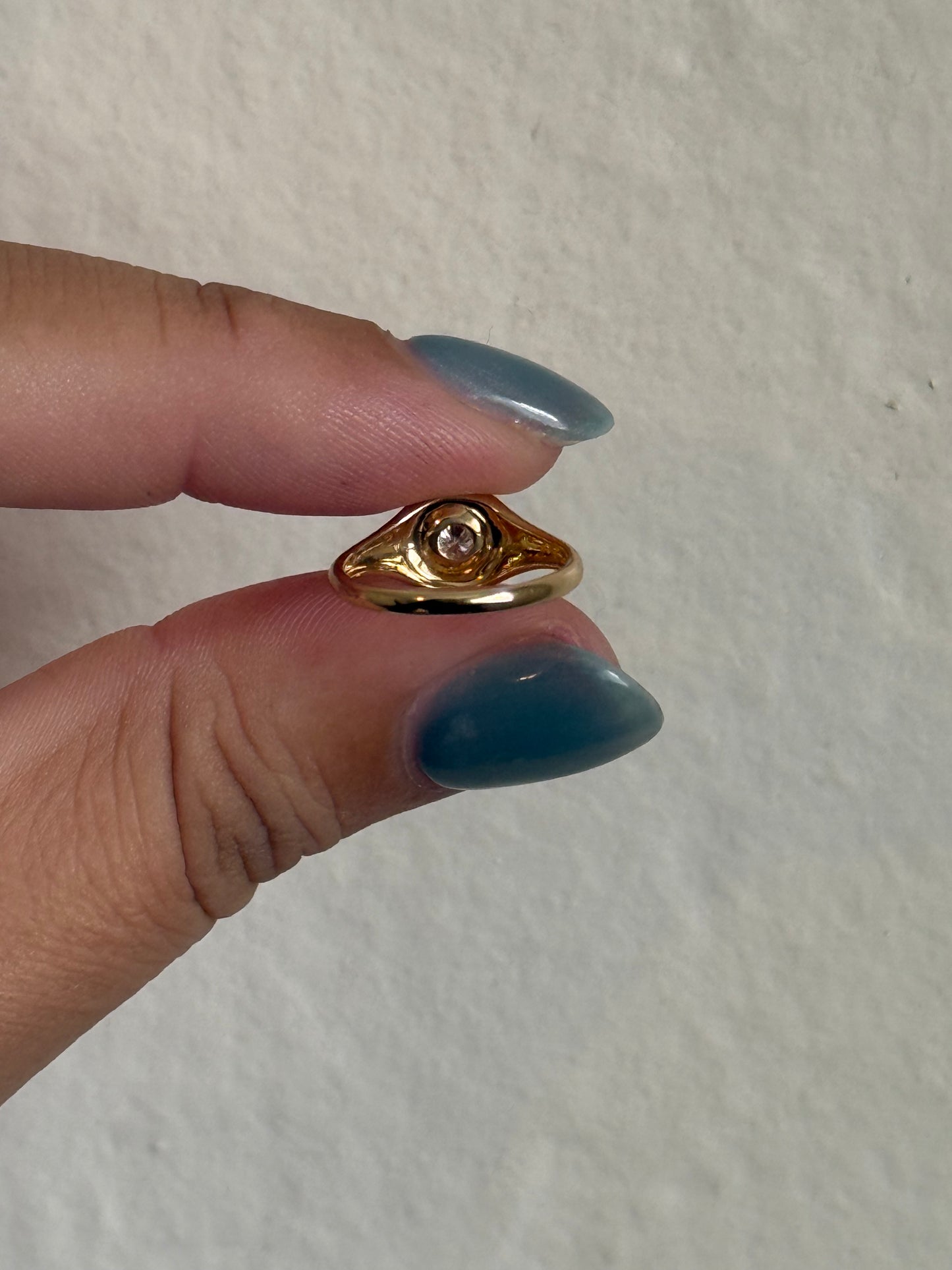 14k Diamond Signet Ring