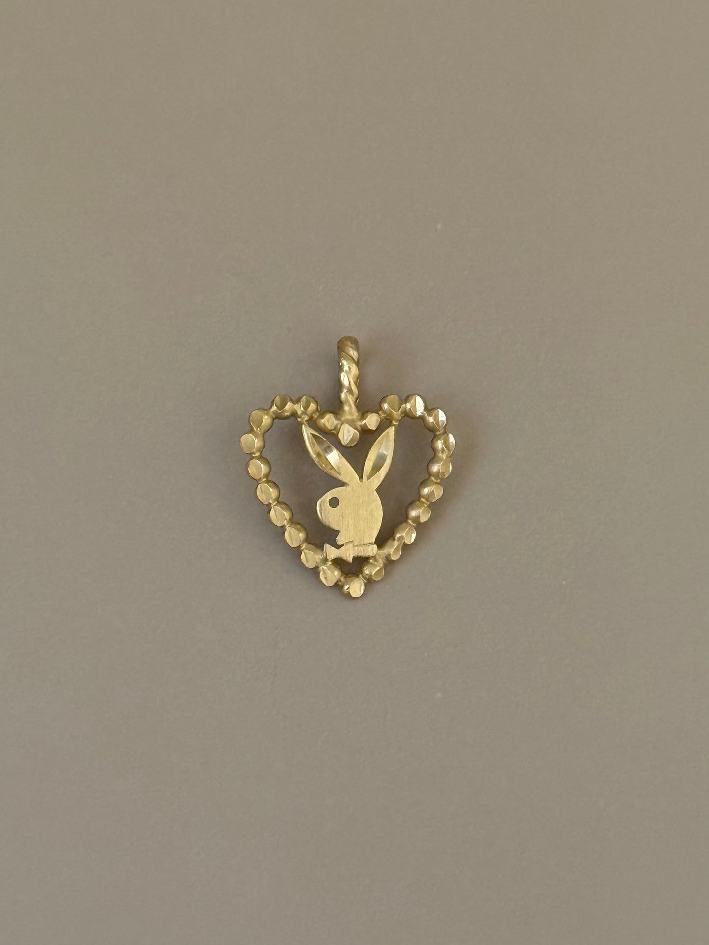 Vintage 14k Playboy Heart Pendant
