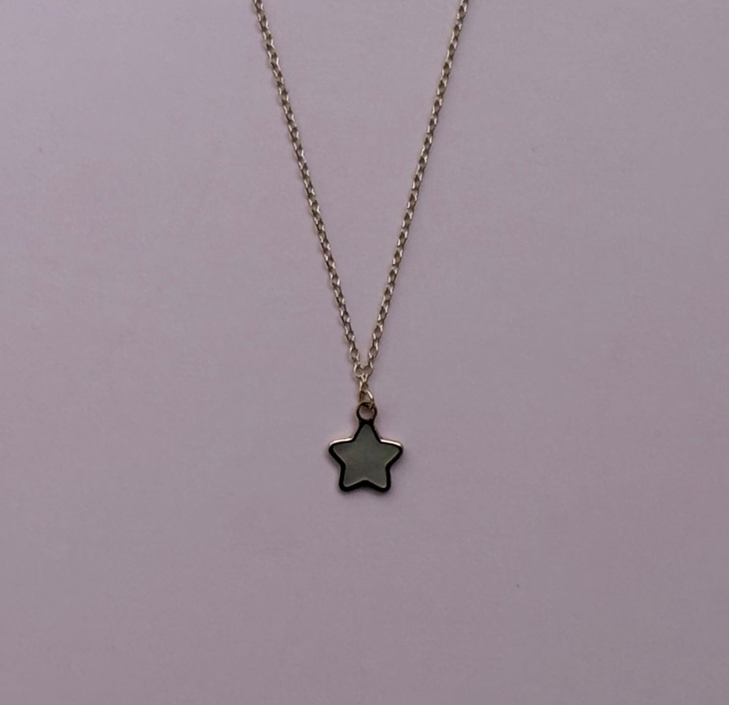 14k Mother Of Pearl Star Chain
