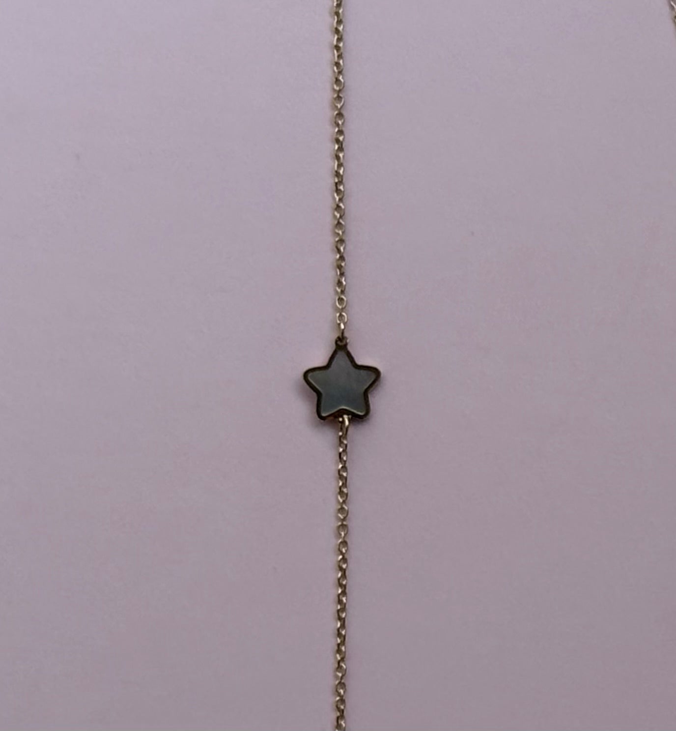 14k Mother Of Pearl Star Bracelet