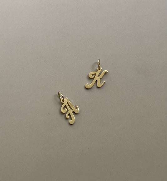 14k Initial Pendants