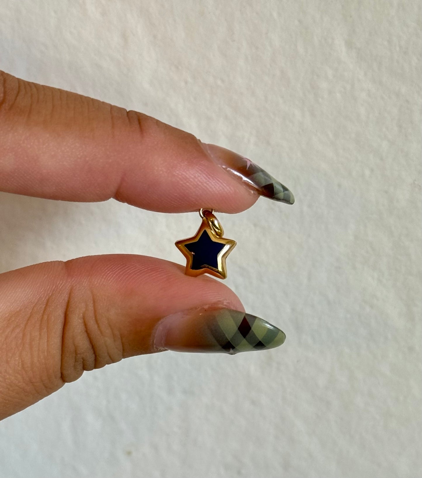 14k Puffy Lapis Star Pendant