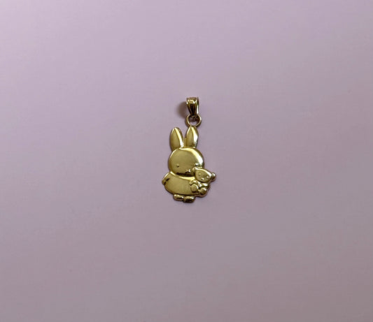 14k Miffy + Boris Pendant