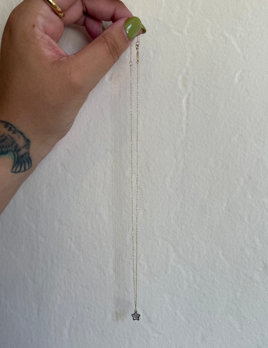 14k Mother Of Pearl Star Chain