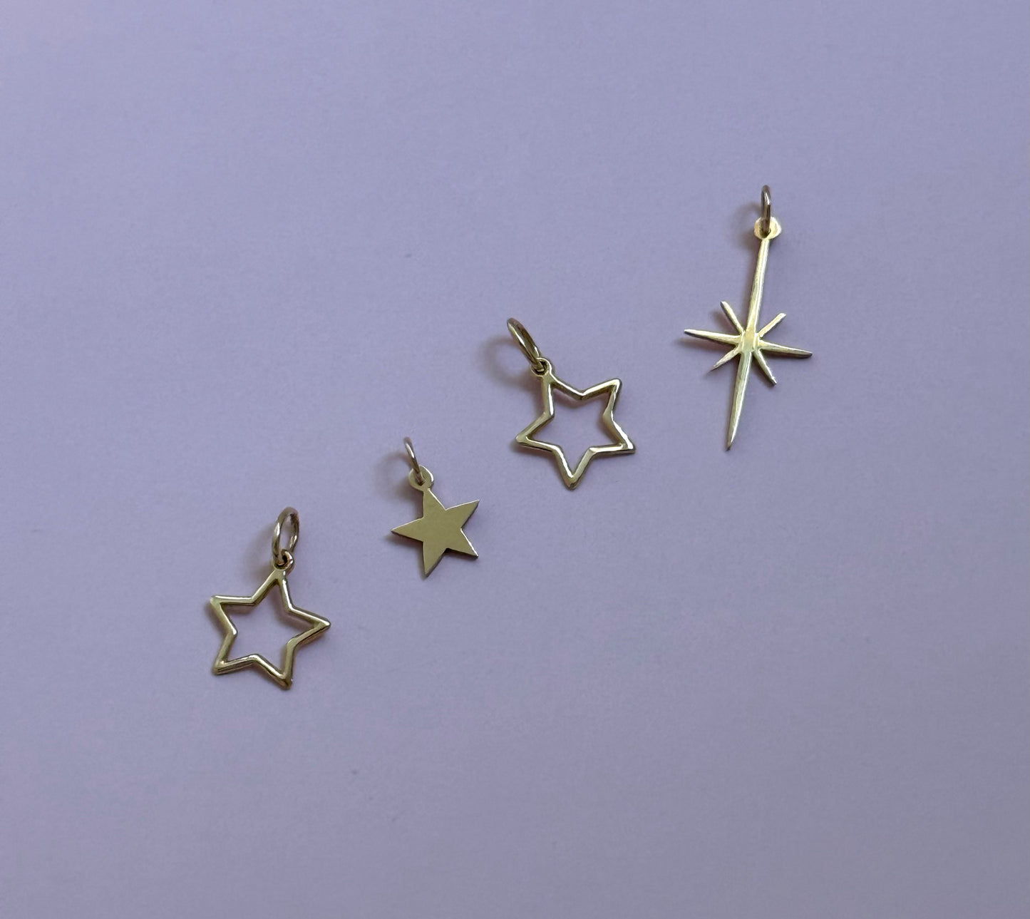 14k Star Pendants