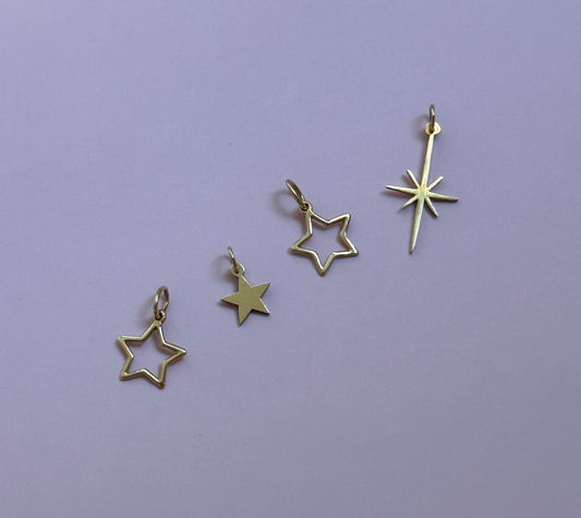 14k Star Pendants