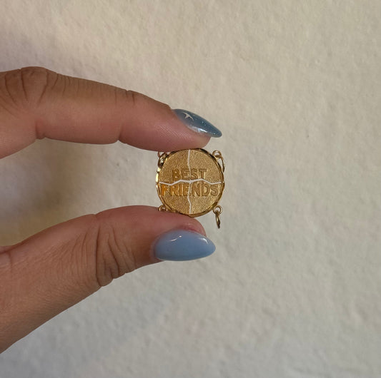 Vintage 14k Breakable BFF Pendant