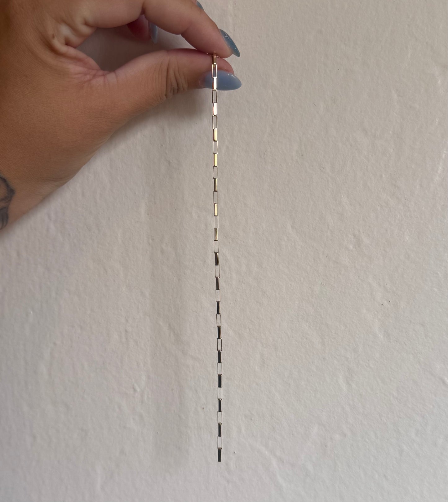 14k Rectangular Box Bracelet