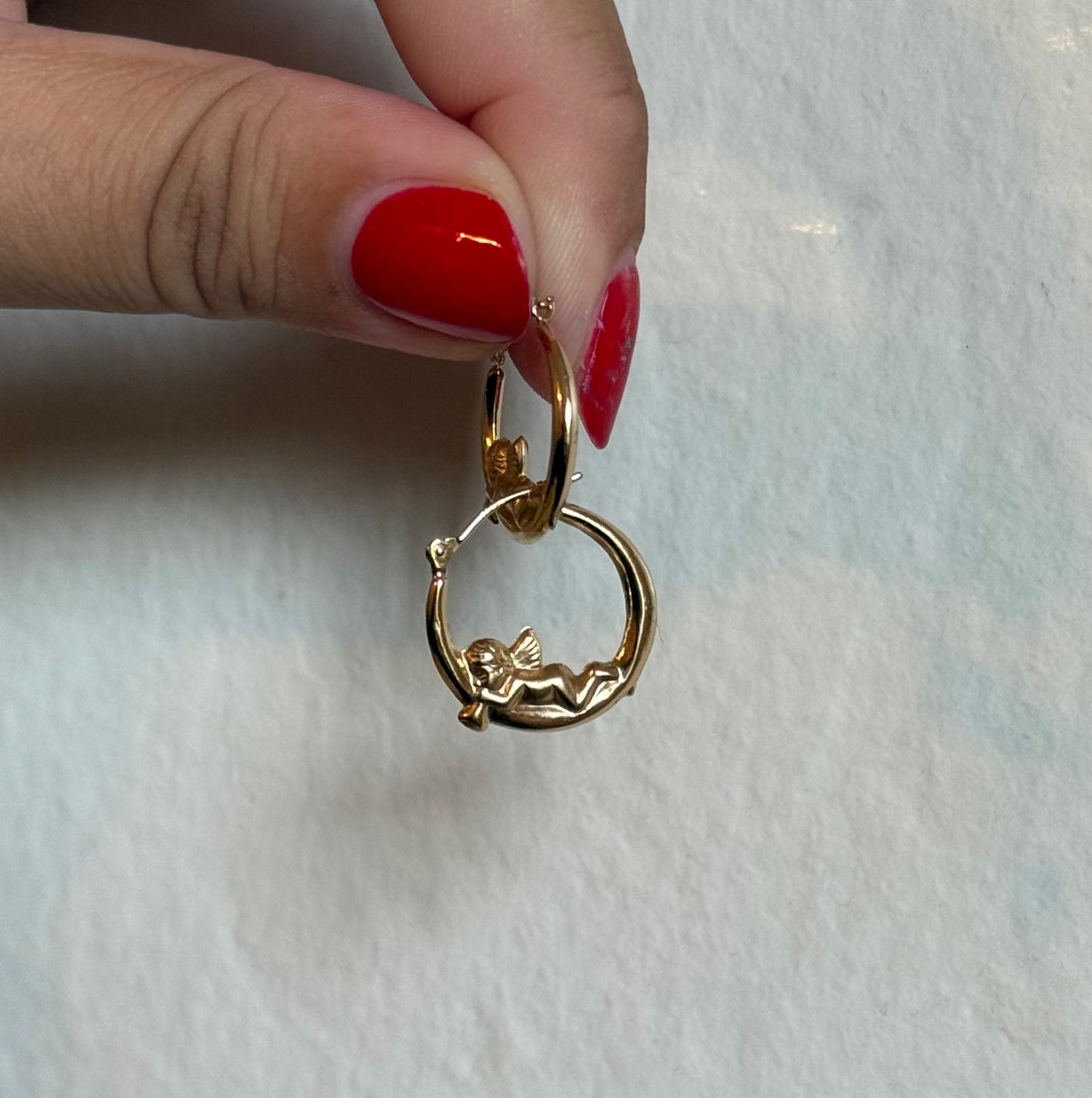 14k Pendants & Cherub Hoops