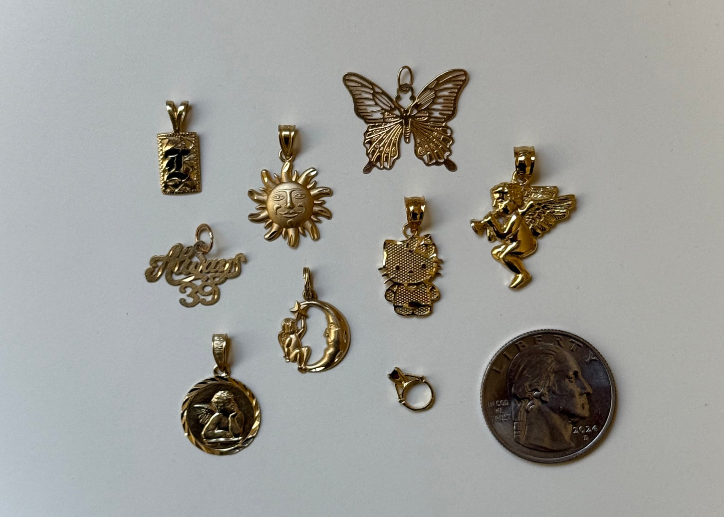 10k + 14k Pendants