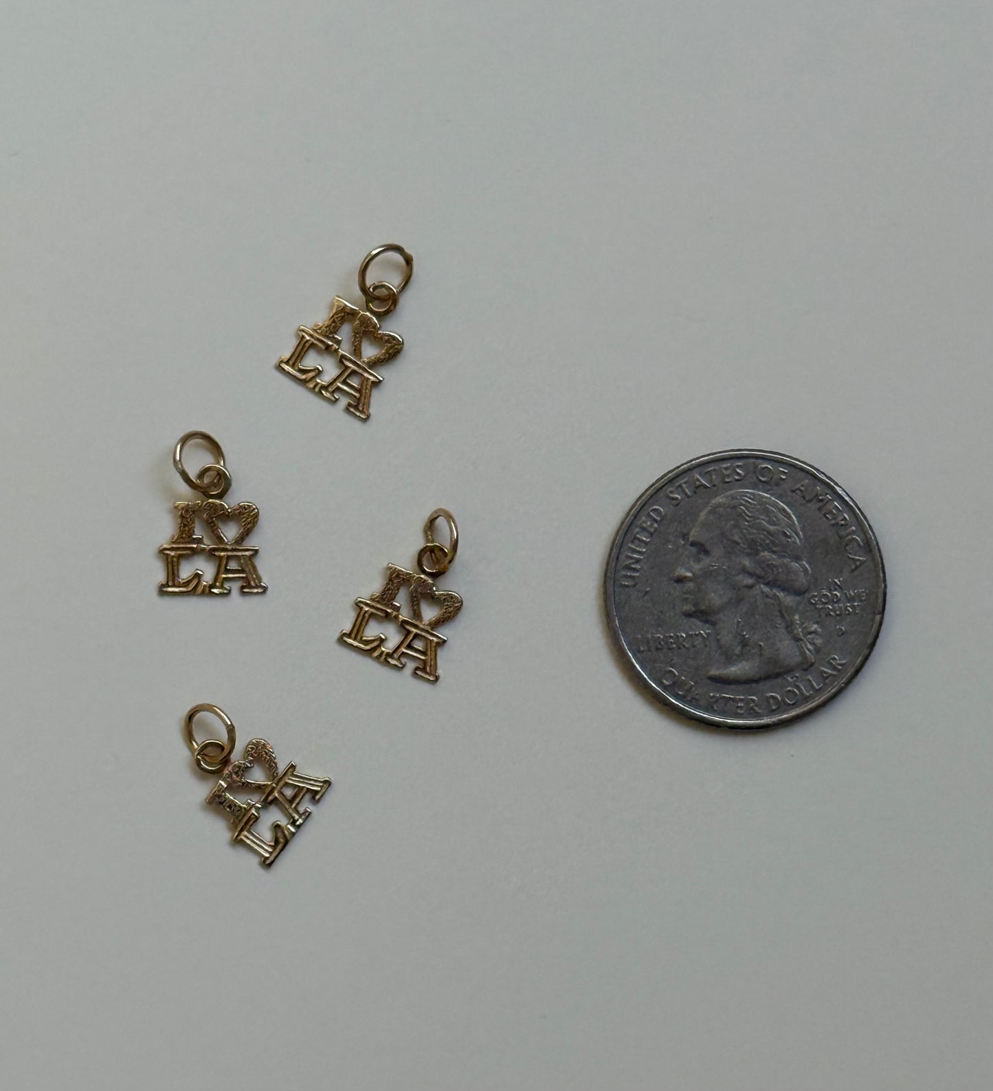 14k I <3 LA Pendants