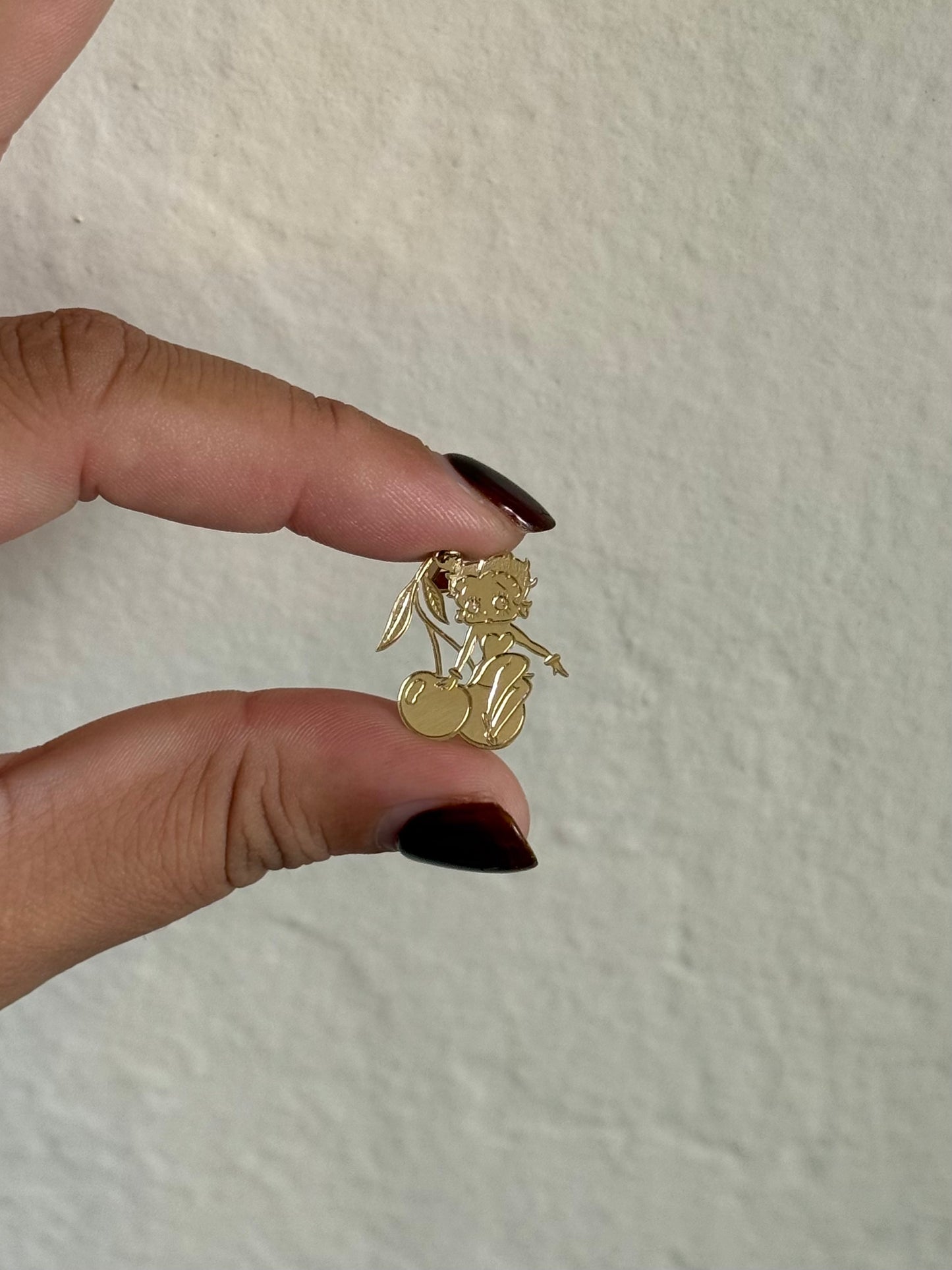 14k Betty Cherry Pendant