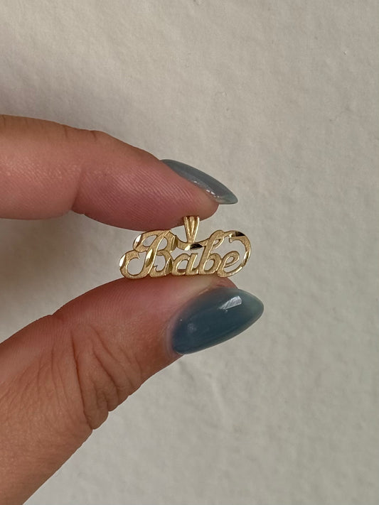 Vintage 14k Babe Pendant