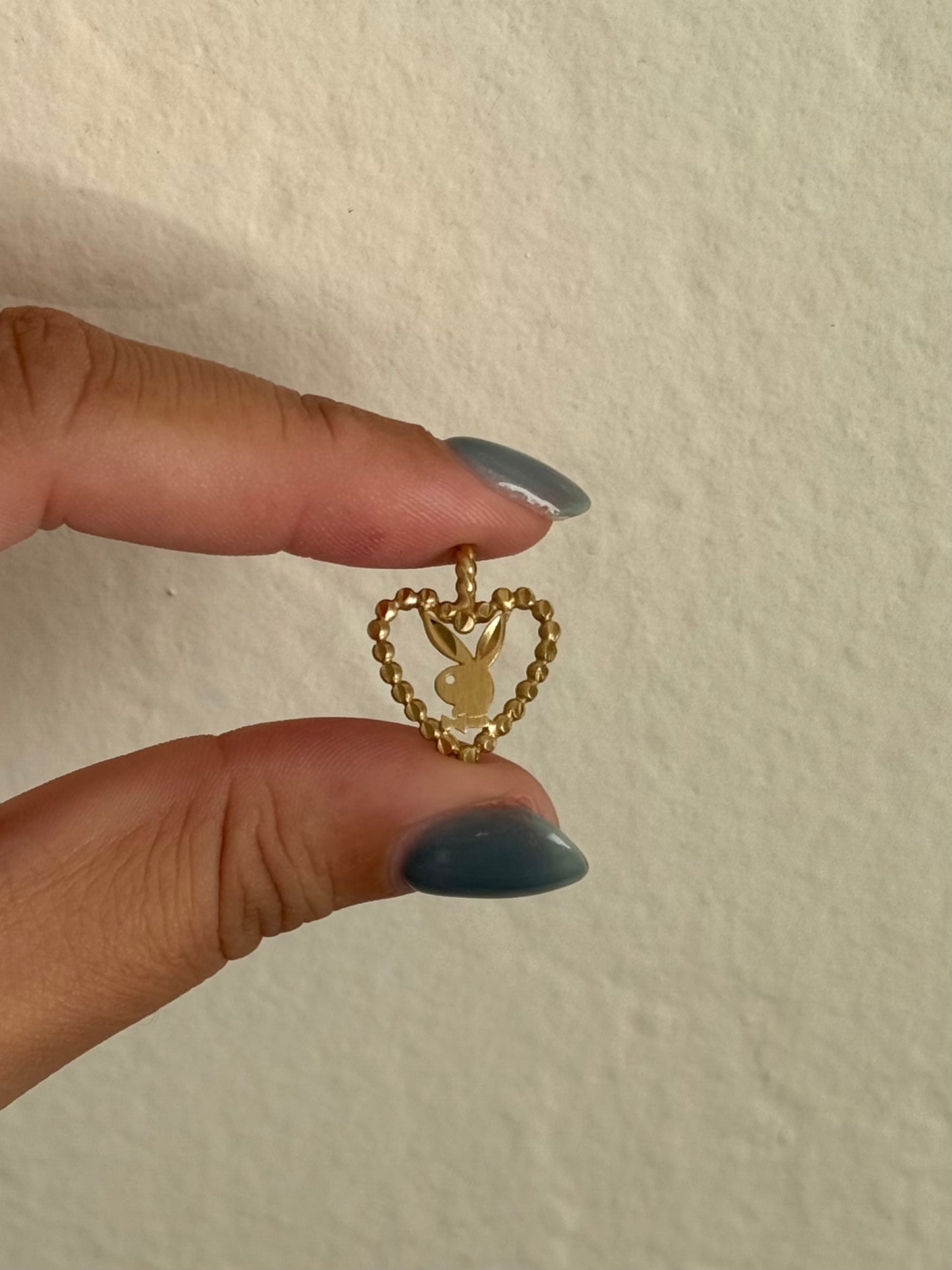Vintage 14k Playboy Heart Pendant