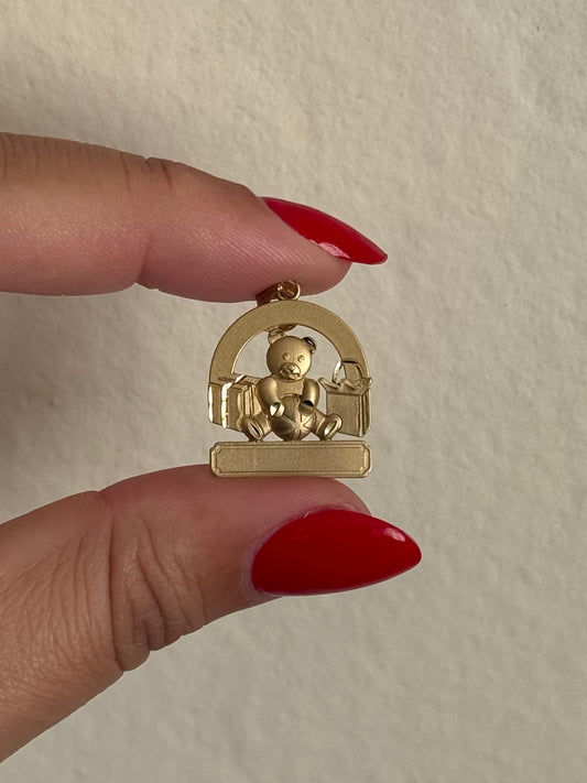 Vintage 14k Bear Pendant