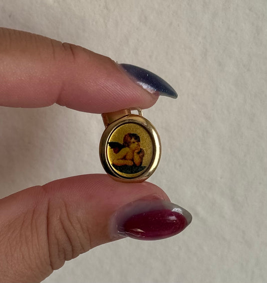 Vintage 14k Cherub Pendant